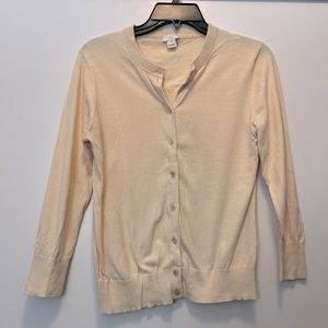 J.Crew Clare Cardigan cream, size M